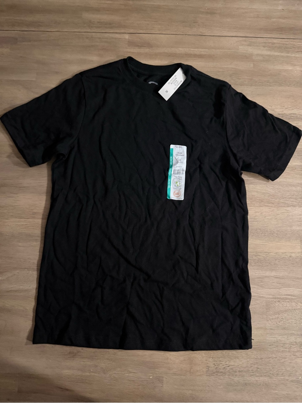 wonder nation Black Short Sleeve Crew Neck Tee
